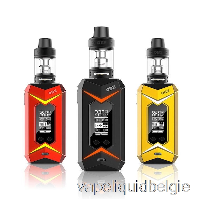 Vape België Obs Bat 218w & Damo Starterkit Zwarte Mod / Zwarte Tank